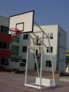 BASKETBOL POTASI DÖRT DİREKLİ  TEKERLEKLİ FİBER POLİÜRETAN PANYALI 105X180CM